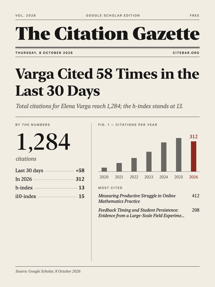 Gazette card: a newspaper front page with a headline written from the numbers.